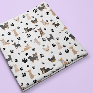 Chihuahua Blanket, Dog Mom Gift, Velveteen Plush, Sherpa Fleece, Pet Bedding, Couch Throw, New Puppy, Birthday Present, Home Decor