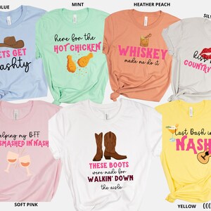 Nashville Bachelorette Shirts, Bachelorette Party Nashville, Country Bachelorette, Bridal Party Shirt, Cowgirl Bachelorette, Party Favors