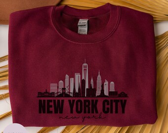New York Sweatshirt, New York City Skyline, NYC Sweatshirt, New York Shirt, New York Souvenir, New York Geschenk, Umzug NYC Geschenk, New York Zuhause