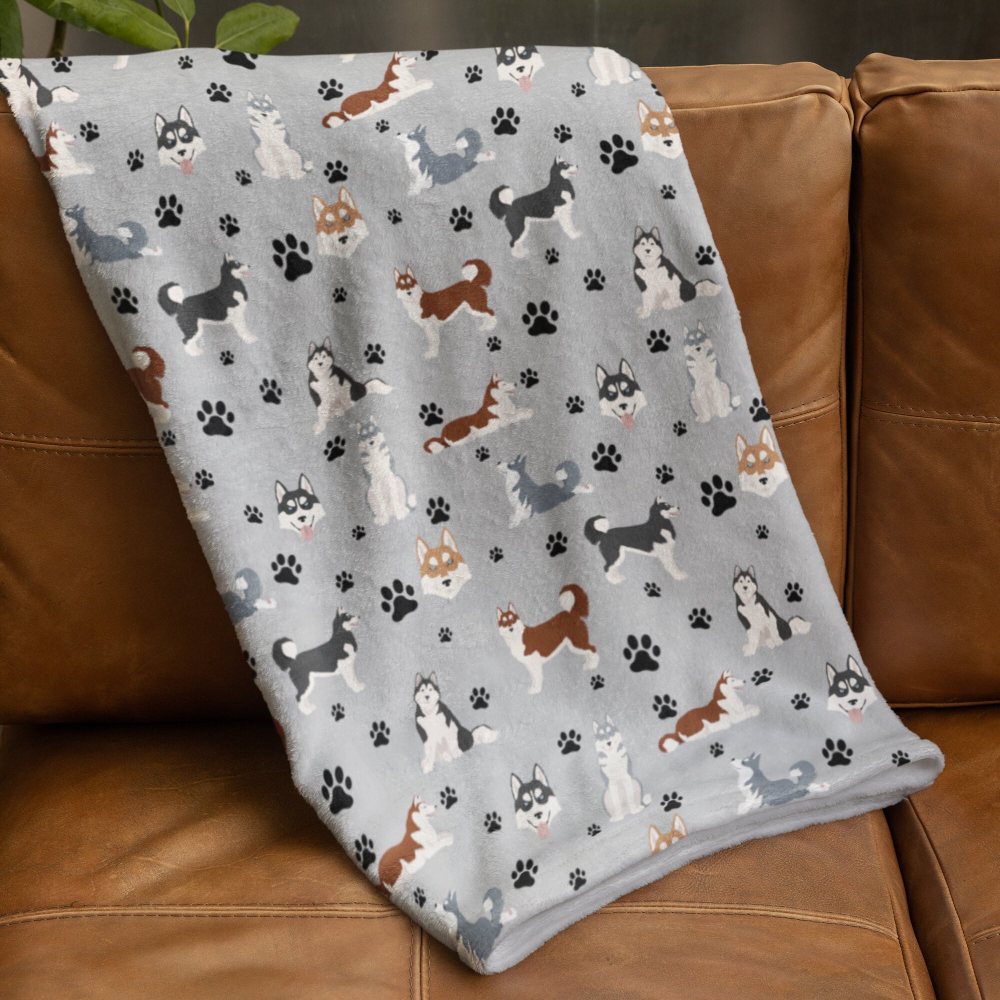 Husky fleece blanket sale