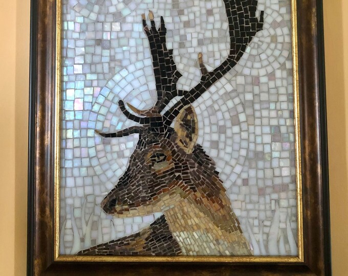 Deer Mosaic Art Inspired by the Legend of the Hungarian miraculous Deer