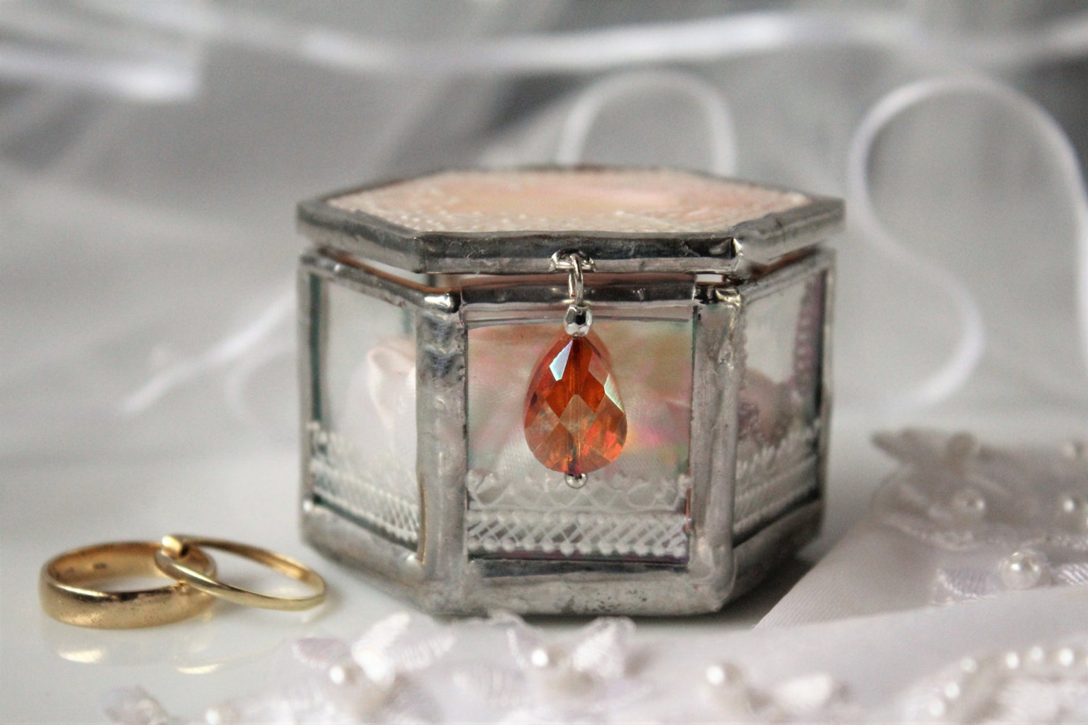 Wedding Ring Box Engagement Ring Box Painted Small Jewelry Etsy