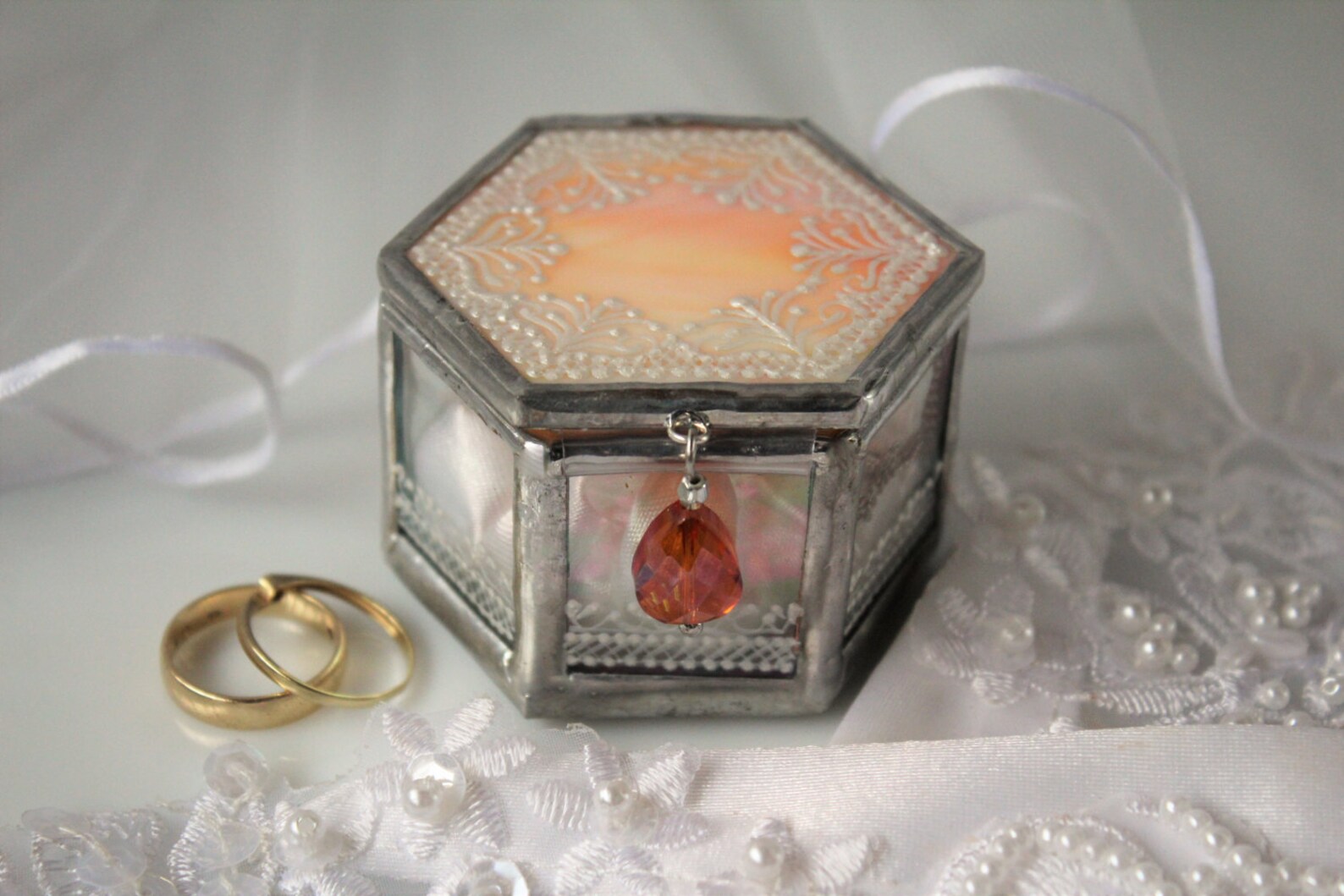 Wedding Ring Box Engagement Ring Box Painted Small Jewelry Etsy