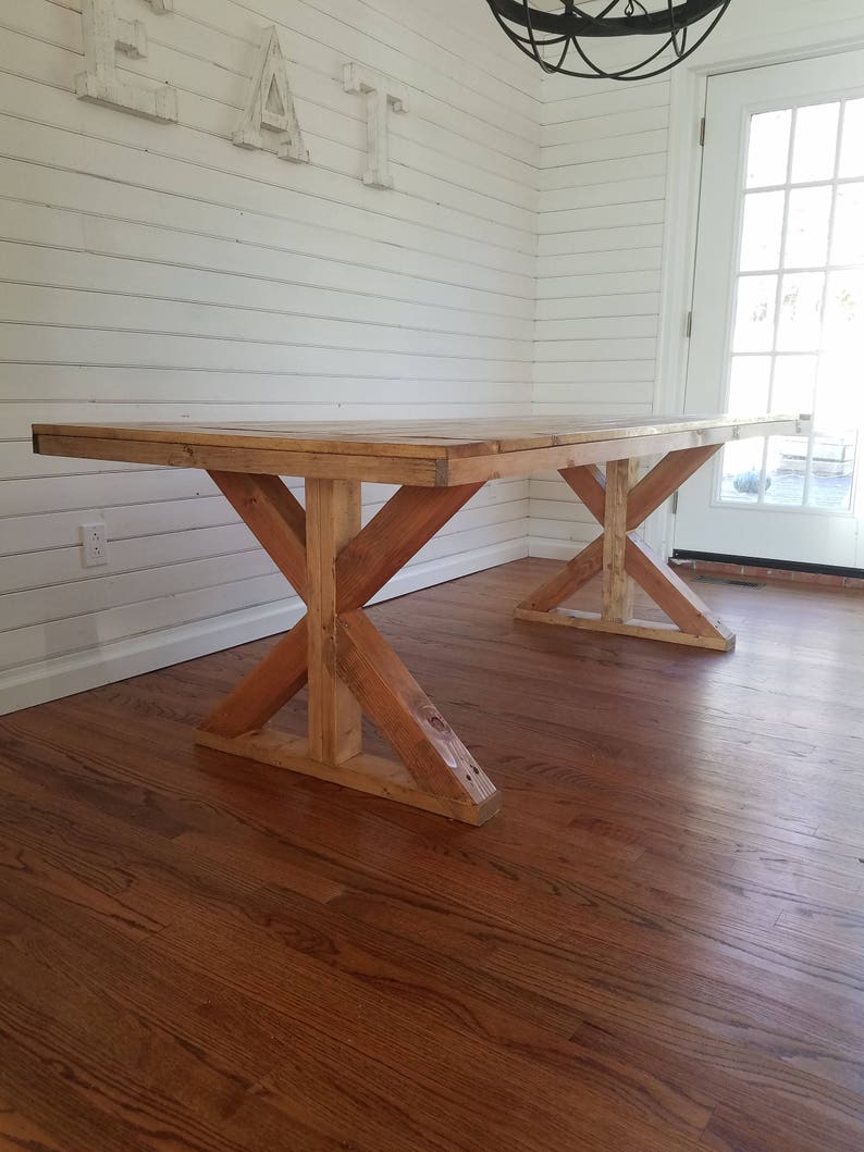 Farmhouse X Table Etsy