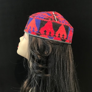 Hat,Vintage Hat,Turkmen Hat,Tribe Hat,Handmade Hat,Colorful Hut,Natural dye Hat,silk thread Hat,Women Hat,Men Hat,  Embroidery Hat,
