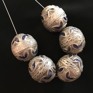 Old Moroccan Beads , Berber Beads , Moroccan Enamel Bead, Berber Tribal Jewelry , Enamel Bead , Tagmout Beads , Tribal Jewelry