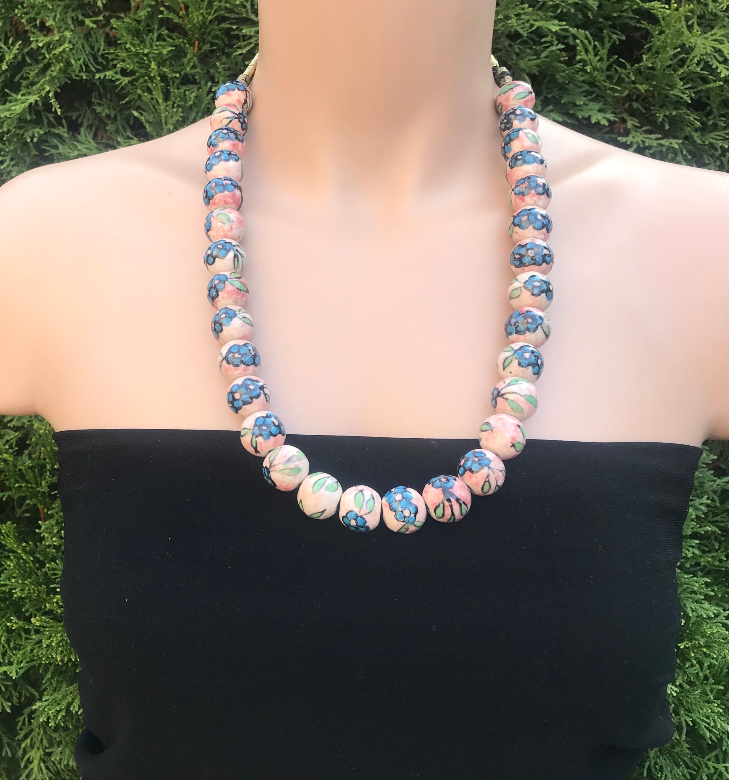 【DISCERNMENT】Surgical ball Beads necklace (handmade) VENICEBEE® Best Stainless Steel Ball Chain Medical Grade