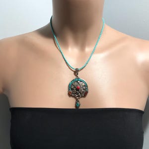 Bohemian Necklace,Handmade Jewelry, Colorful Tribal Necklace, Ethnic & Exotic Necklace