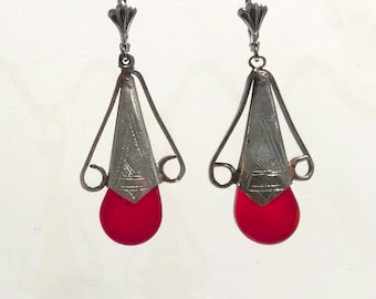 Tuareg Earrings, Moroccan Tuareg Earrings, African Earrings, Handmade African jewelry,