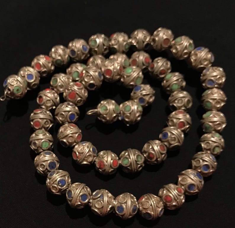 50 Moroccan Beads: Berber Tribal Jewelry Supplies image 3