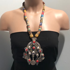 Berber ketting, Marokkaanse sieraden, etnische ketting, vintage Berber ketting, tribale sieraden, Toeareg tribale ketting