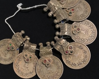 Vintage Coins Pendants, Silver Tone, Collectors Item