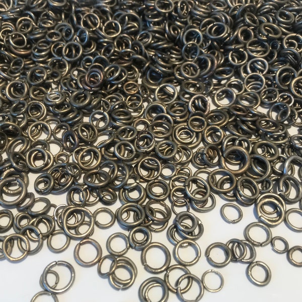 50 Grams Jump Rings, Vintage Jump Rings, connecters craft supply, jewelry finding