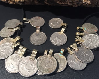 30 Vintage Coin Pendants: Ethnic Charm Collection