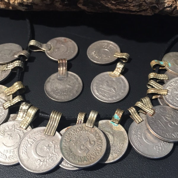 30 Vintage Coins- Old Vintage Coins-Vintage  Pendant collectors Item vintage Charms antique,Ethnic
