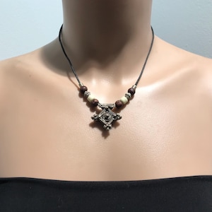 Etnische ketting, berberketting, Marokkaanse sieraden, vintage berberketting, tribale sieraden, Tribal Toeareg-ketting
