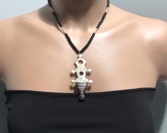 Tuareg Necklace: Moroccan Tribal Jewelry -Berber cross Necklace