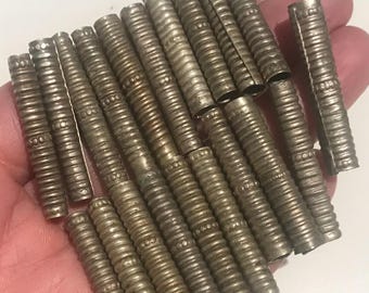 20pcs  Tube Beads,Beads,Vintage Beads,Vintage Beading,Vintage finding, Bead Suppliers,Tribal Components, Craft Supplies,Handmade Beads
