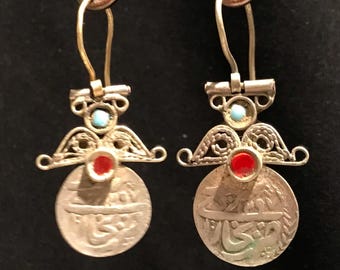 Vintage Coin Earrings: Antique Metal, Collector's Jewelry