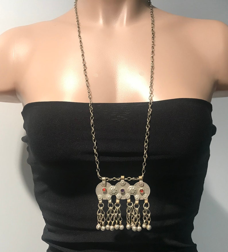 Exotic Kochi Necklace-Kuchi Necklace-collectible statement necklace-Billy Dance Jewellery-Middle Eastern Neck Piece Coin Necklace