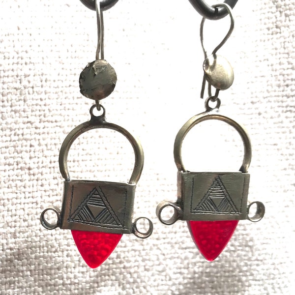 Tuareg Earrings, Moroccan Tuareg Earrings, African Earrings, Handmade African jewelry,