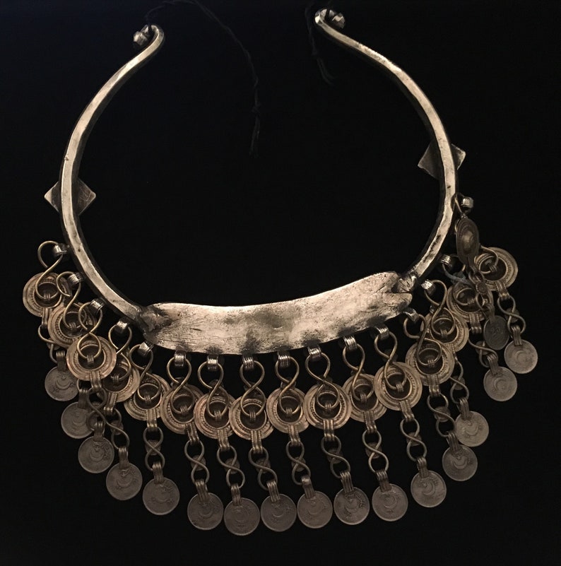 Kuchi Torque-Kuchi Jewellery Exotic Kuchi Necklace-antique Torque-collectible necklace-Billy Dance Middle Eastern Neck Piece-Vintage