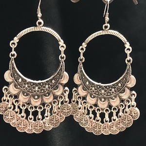 Ethnic  Earring- Nomadic Earring- Tribal Jewelry , middle Eastern jewel,Tribal Belly Dance Jewelry Tribal Boho Jewelry..