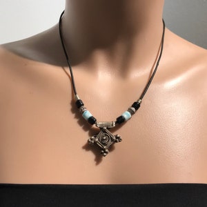 Berberketting, Marokkaanse sieraden, etnische ketting, vintage Berberketting, tribale sieraden, Tribal Toeareg-ketting