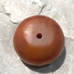 Ambra Copal marocchina antica, perlina, perla marocchina, perla da collezione, perle in resina fenolica Forniture artigianali, perle antiche