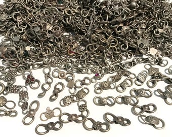 Vintage S Hooks – Metal Necklace Clasps, Jewelry Findings (20pc)