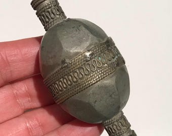 Contas tribais turcomanas antigas: suprimentos para joias afegãs artesanais #B2