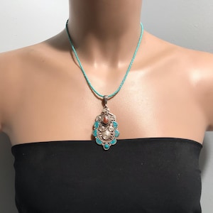 Bohemian Necklace,Handmade Jewelry, Colorful Tribal Necklace, Ethnic & Exotic Necklace