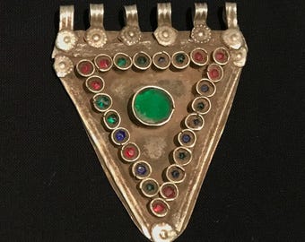 Vintage Tribal Kuchi-hanger: nomadische bohoketting