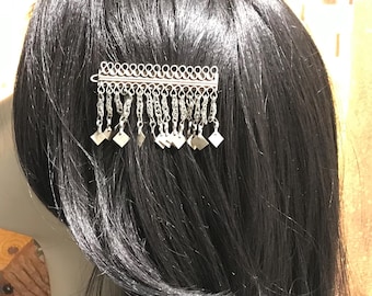 ヴィンテージ アフガン クチ トライバル ヘアクリップ ペンダント