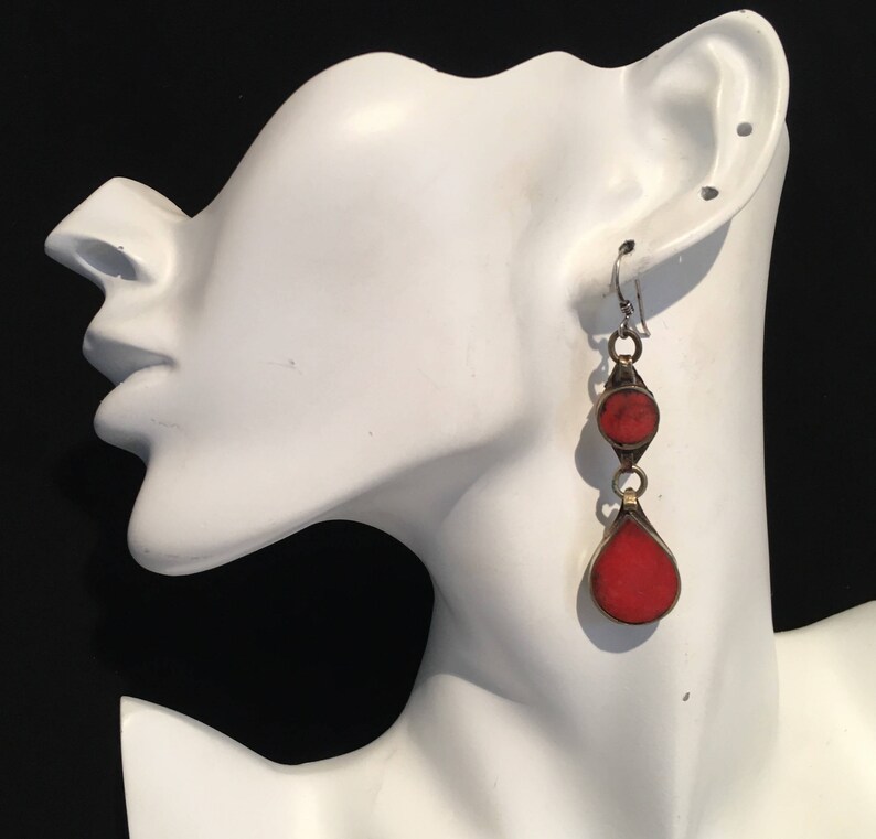 Kuchi Earring.Vintage Earring.Tribal Jewelry.Afghan Kuchi Jewellery Gypsy Ethnic.Earring.....