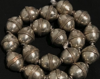 Handmade Afghan Turkmen Metal Beads,  Tone, 20PCS