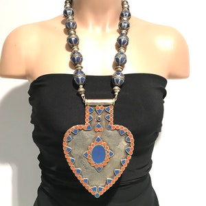 Vintage Necklace,Turkmen  Jewelry,Turkmen Necklace,Afghan kochi Tribe,collectible,statement necklace,Billy Dance Necklace,Nomads Jewellery,