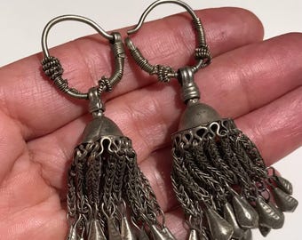 Vintage Tussles Earring.Old Kochi  Earring.Tribal Jewelry.Ethnic.Earring.Kuchi Earring.Authentic Earring....