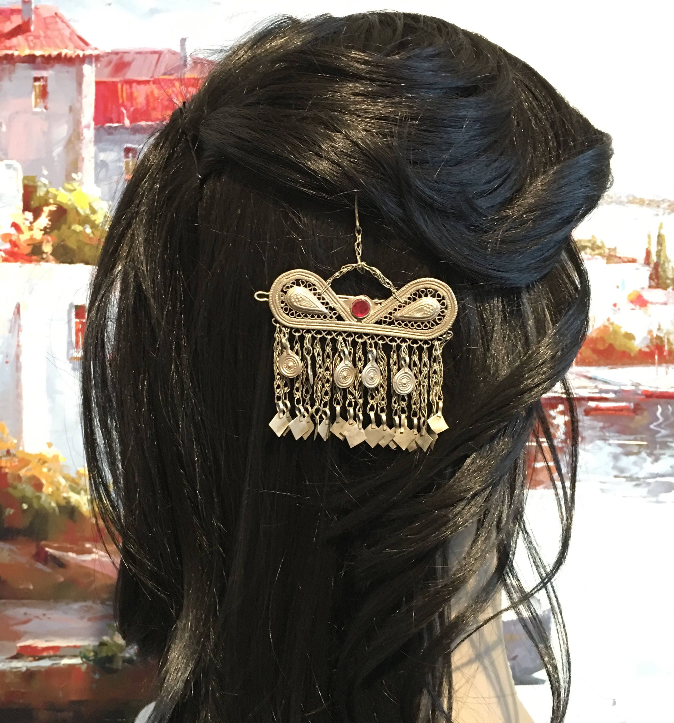 Kochi Hair Clip-antique Clip-hair Pine-hire Jewelry-nomadi 