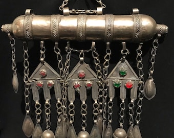 Antique Turkman Amulet – Afghan Prayer Box, Spiritual Protection