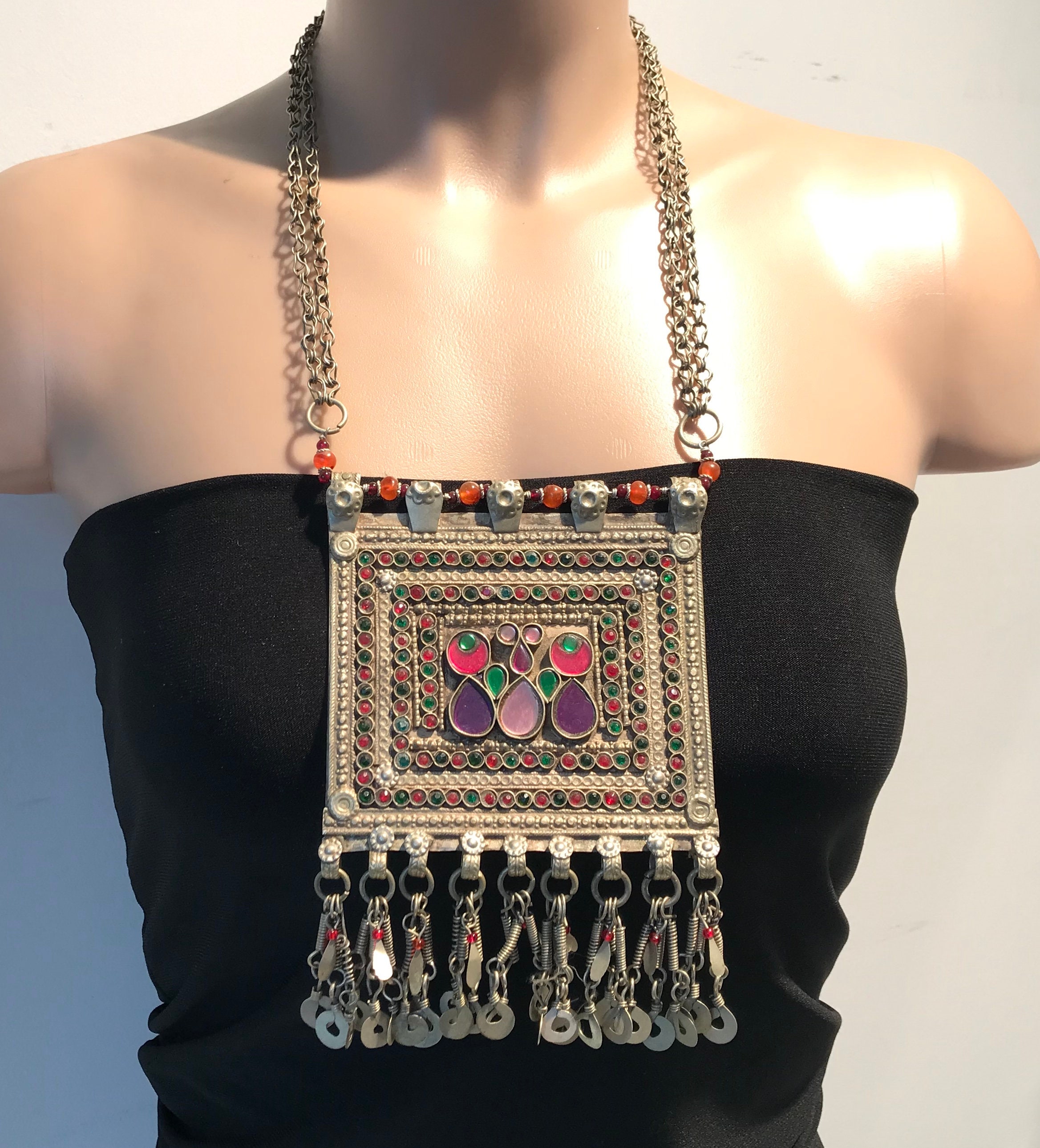 Vintage Necklace,tribal Jewelry, Tribal Necklace,afghan Kochi