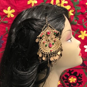 Vintage Afghan Hair Clip: Nomadic Kuchi Jewelry - Etsy display picture 3