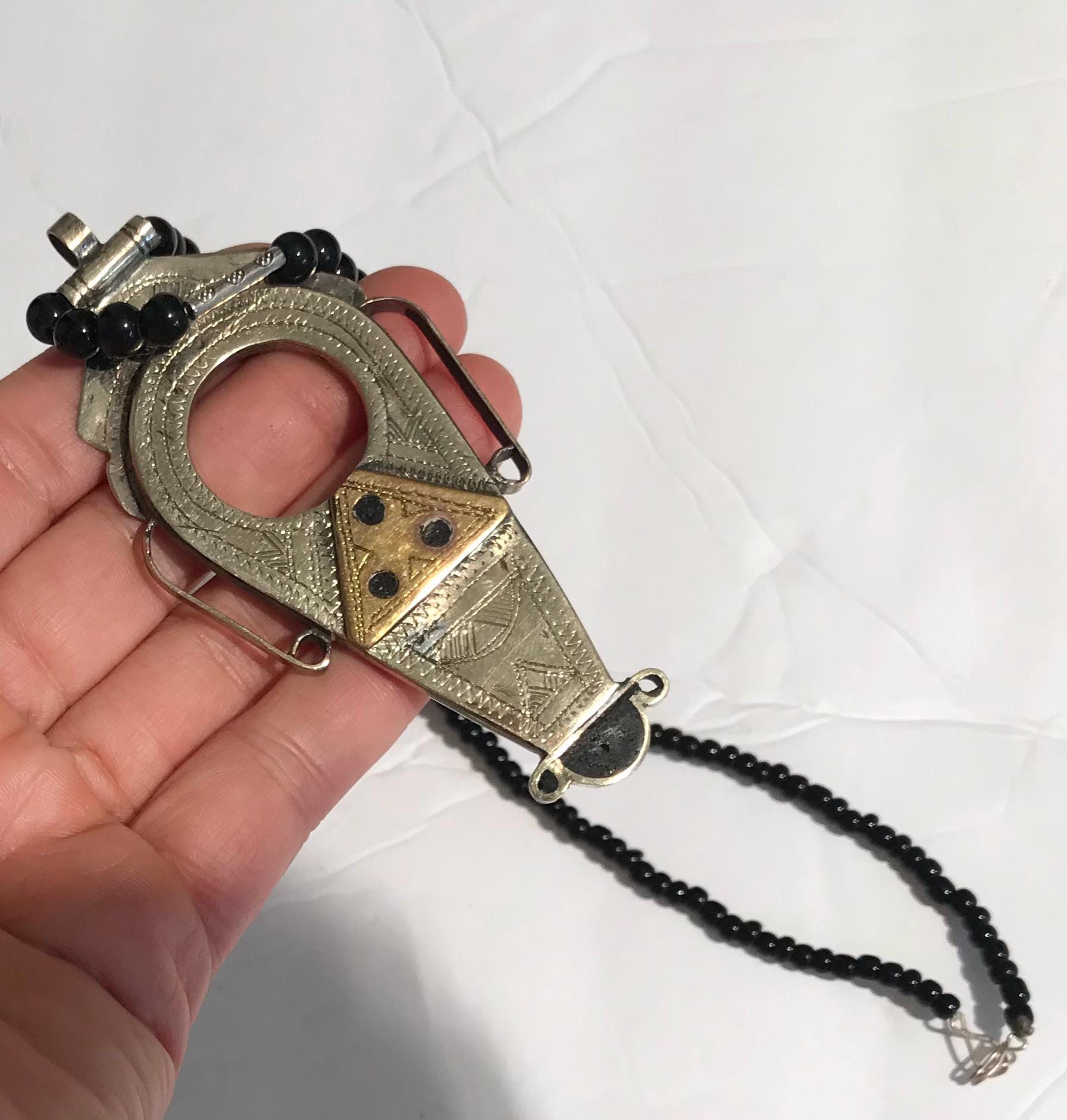 Tuareg Necklace: Moroccan Tribal Jewelry -berber Cross Necklace