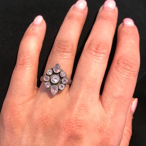 Amethyst Ring , Silver Ring , Natural Amethyst , Faceted GemStone Ring For women , Amethyst Jewelry , Purple gemstone