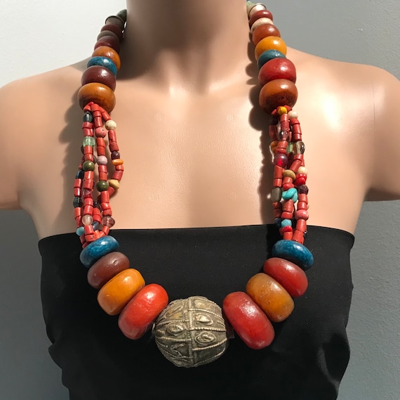 ベルベル族のネックレス：手作りの金属ジュエリー - Etsy 日本