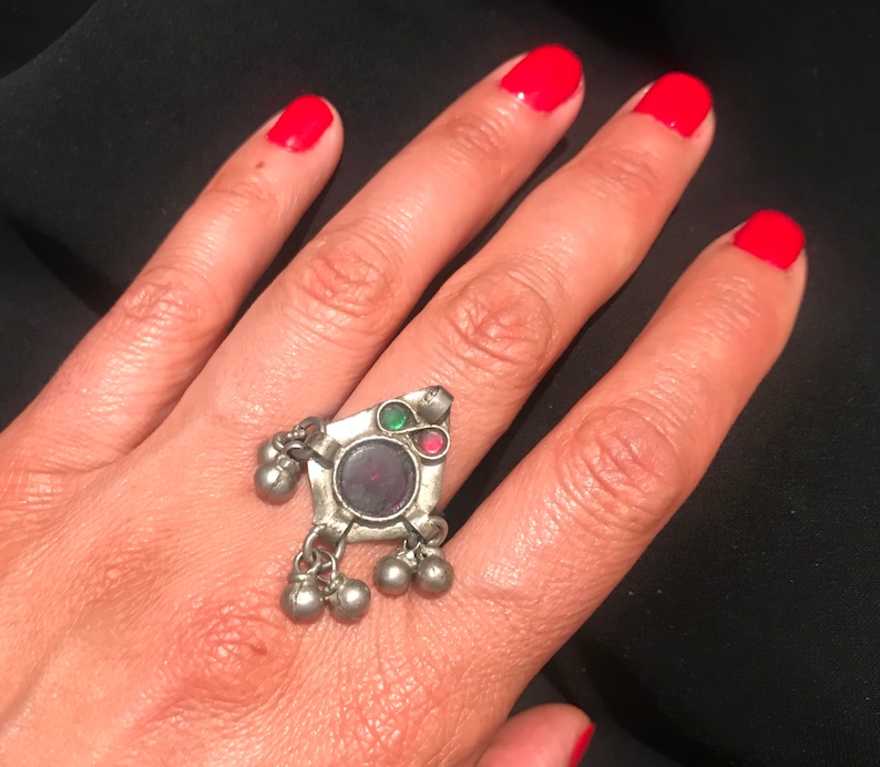 Nomadic Ring-Kuchi Jewelry,Bohemian Ring,Tribal Ring Size 9.5 ,Vintage Jewelry Vintage Ring,Kuchi Ring