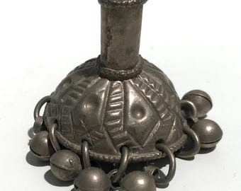 アフガニスタンのクチヘッドピースネックレス：ヴィンテージガラス