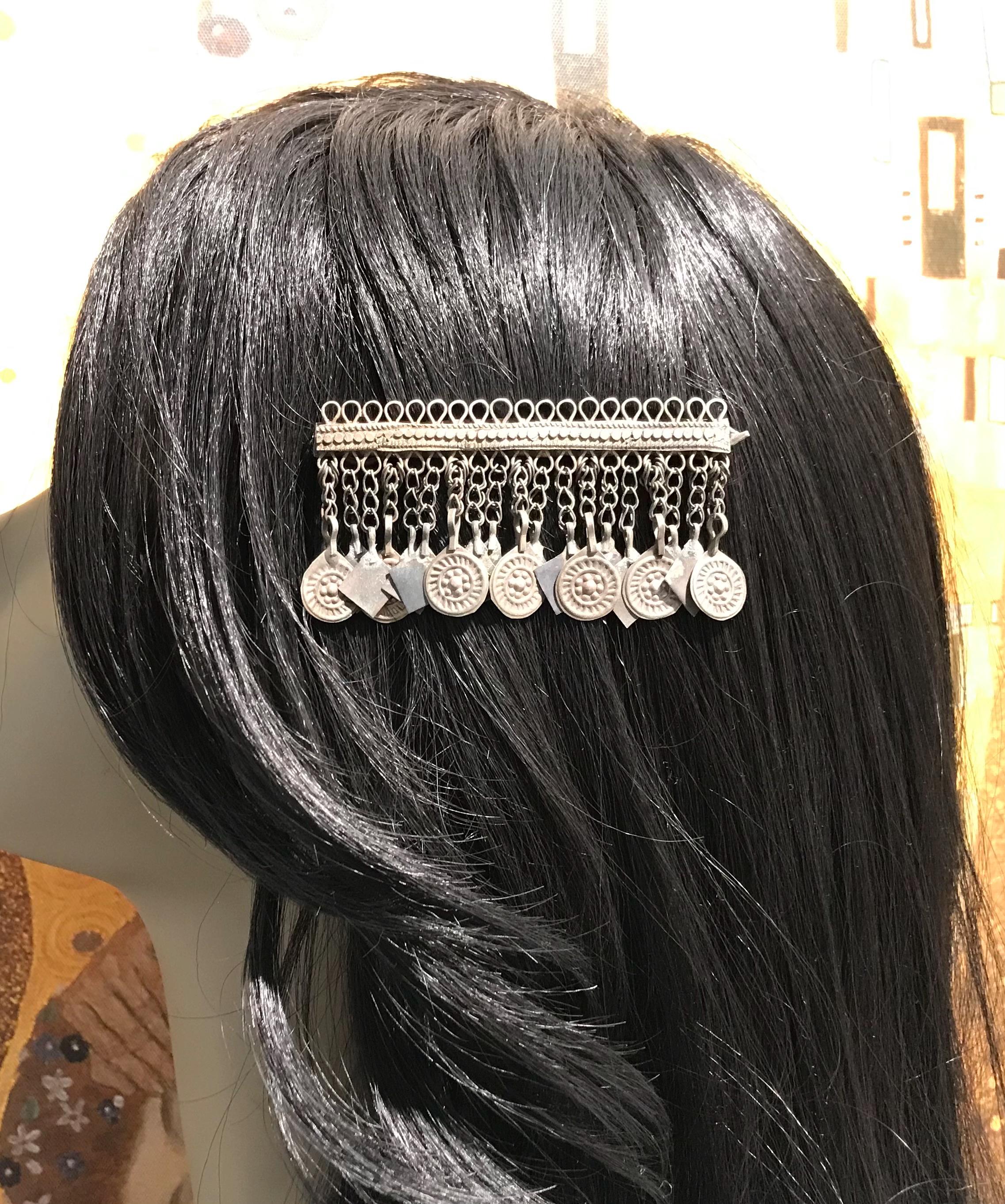 Vintage Afghan or Kuchi Tribe Traditional Handmade Hair Clip Kochi Hair Clip-antique Clip-hair Pine-hire Jewelry-nomadi  main image 3