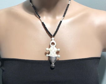 Tuareg Necklace: Moroccan Tribal Jewelry -Berber cross Necklace
