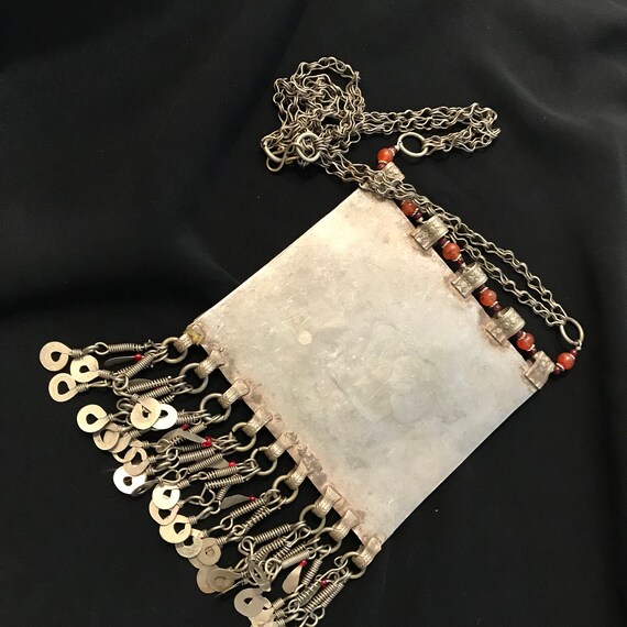 Vintage Turkmen Necklace, Afghan Kochi Tribal Jewelry, Carnelian